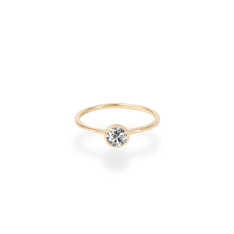 0.3ct Bezel Diamond Ring - PRMAL