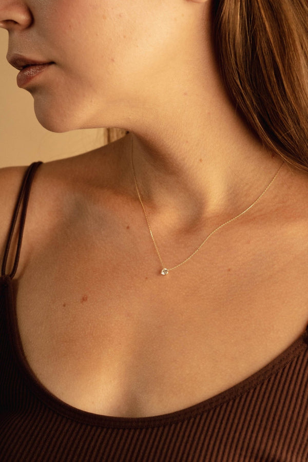 0.3ct Solitaire Diamond Necklace - PRMAL