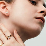 1ct Emerald Dome Ring [Bridal Edition] - PRMAL