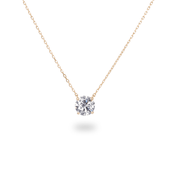 TAP Floating Diamond Necklace - Squash Blossom Vail