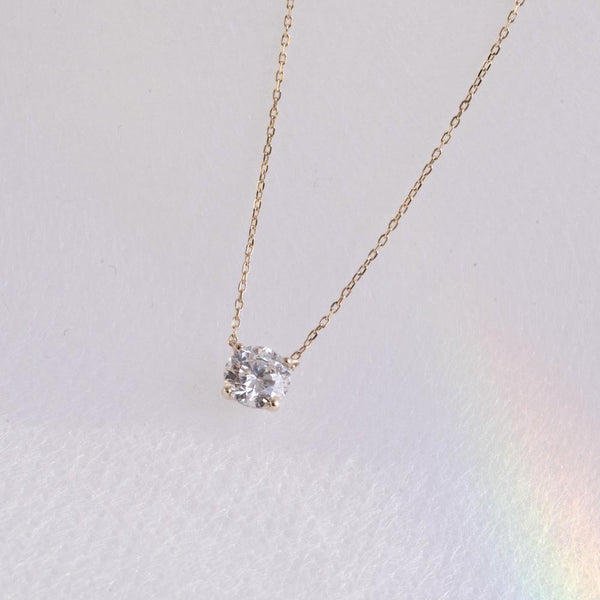 0.5ct Solitaire Diamond Necklace - PRMAL
