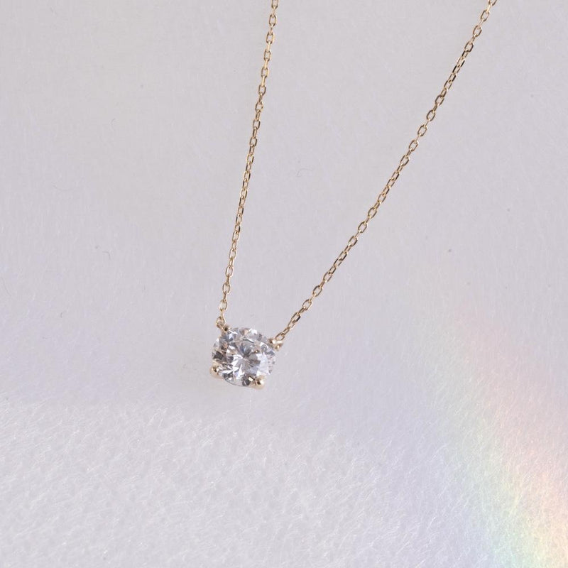 0.5ct Solitaire Diamond Necklace - PRMAL