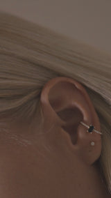 Mixture Bar Ear Cuff [Onyx] - PRMAL