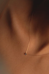 0.1ct Bezel Diamond Necklace