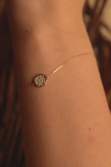 Pave Disk Bracelet