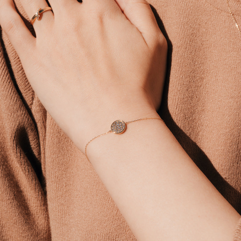 Pave Disk Bracelet - PRMAL