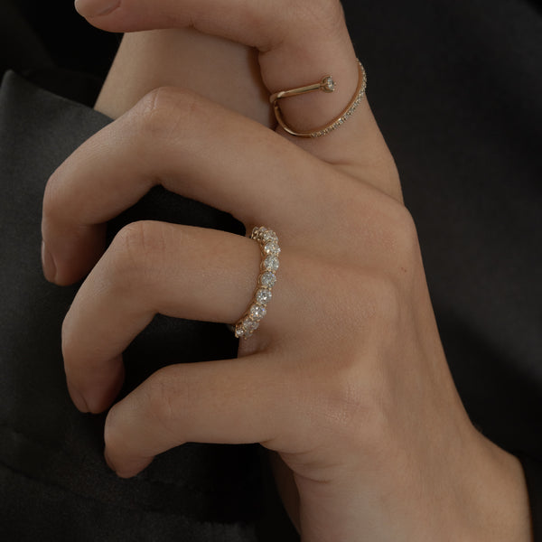 1ct Half Eternity Ring - PRMAL
