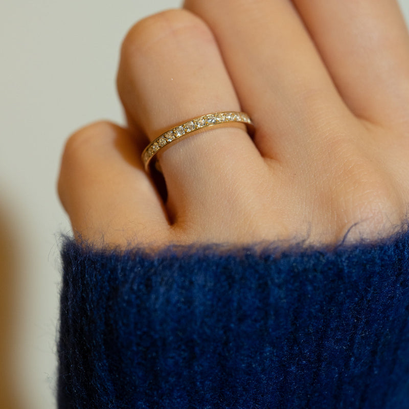Fira Pave Flat Ring - PRMAL