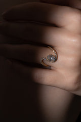 Massive 1ct Oval Wave Ring [Bridal Edition] - PRMAL
