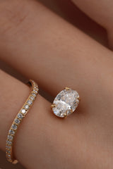 Peek 1ct Oval Wave Ring [Bridal Edition] - PRMAL