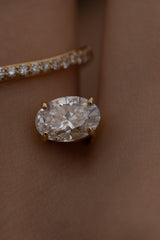 Peek 1ct Oval Wave Ring [Bridal Edition] - PRMAL