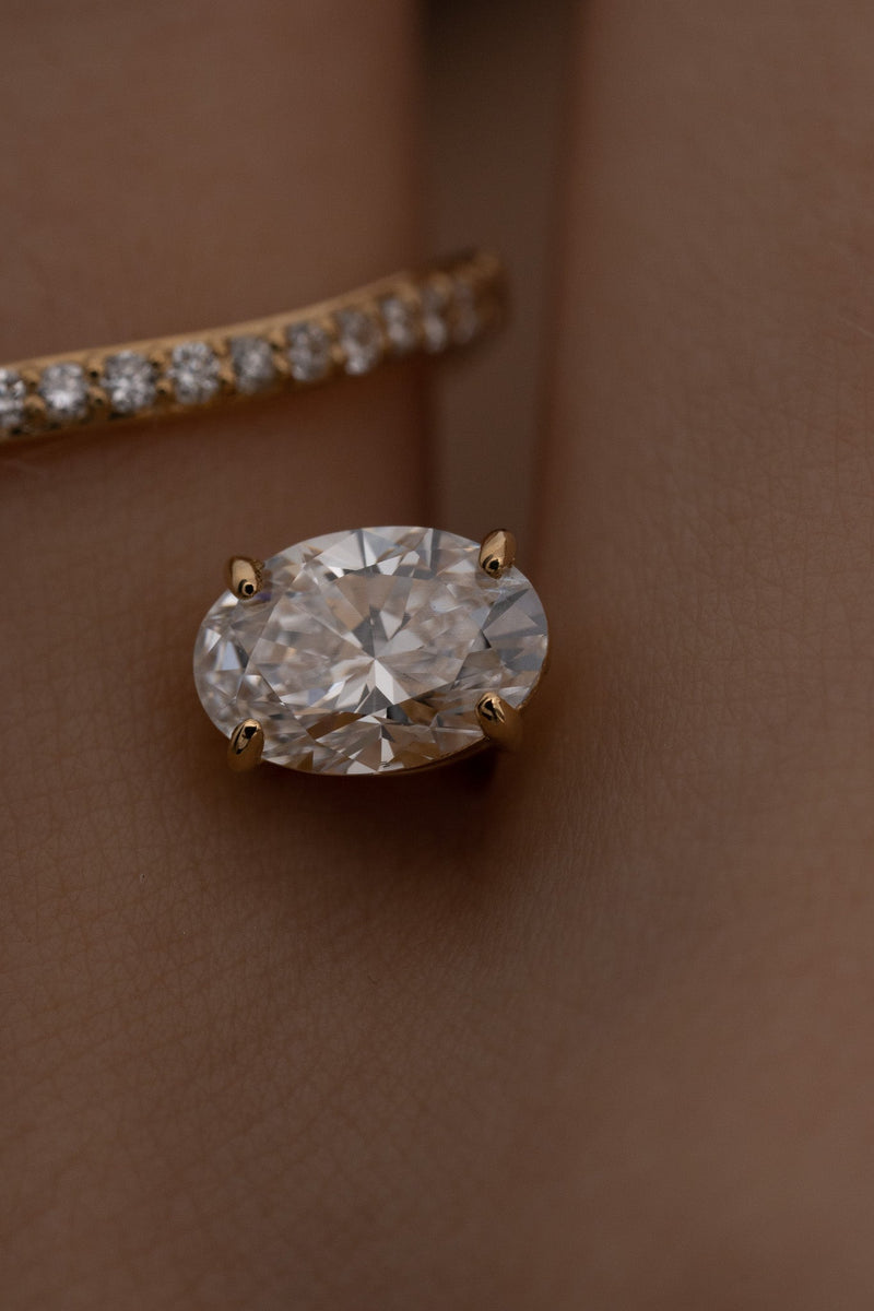 Peek 1ct Oval Wave Ring [Bridal Edition] - PRMAL