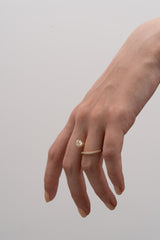 Peek 1ct Oval Wave Ring [Bridal Edition] - PRMAL