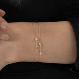 Letter Diamond Bracelet - PRMAL