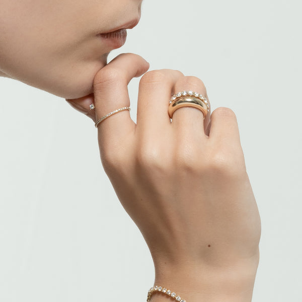 1ct Half Eternity Ring - PRMAL