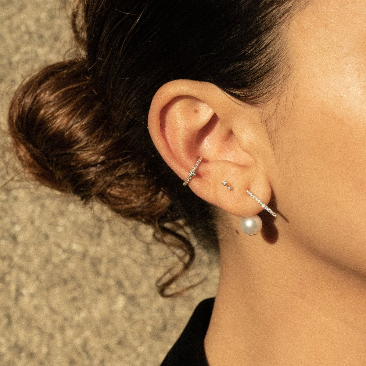 PRMAL プライマル ホワイトゴールド 10k パール ダイヤ ピアス ピアス - PRMAL (プライマル) 公式オンラインストア