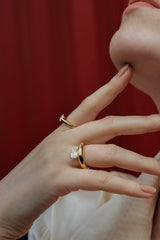 1ct Emerald Dome Ring [Bridal Edition] - PRMAL