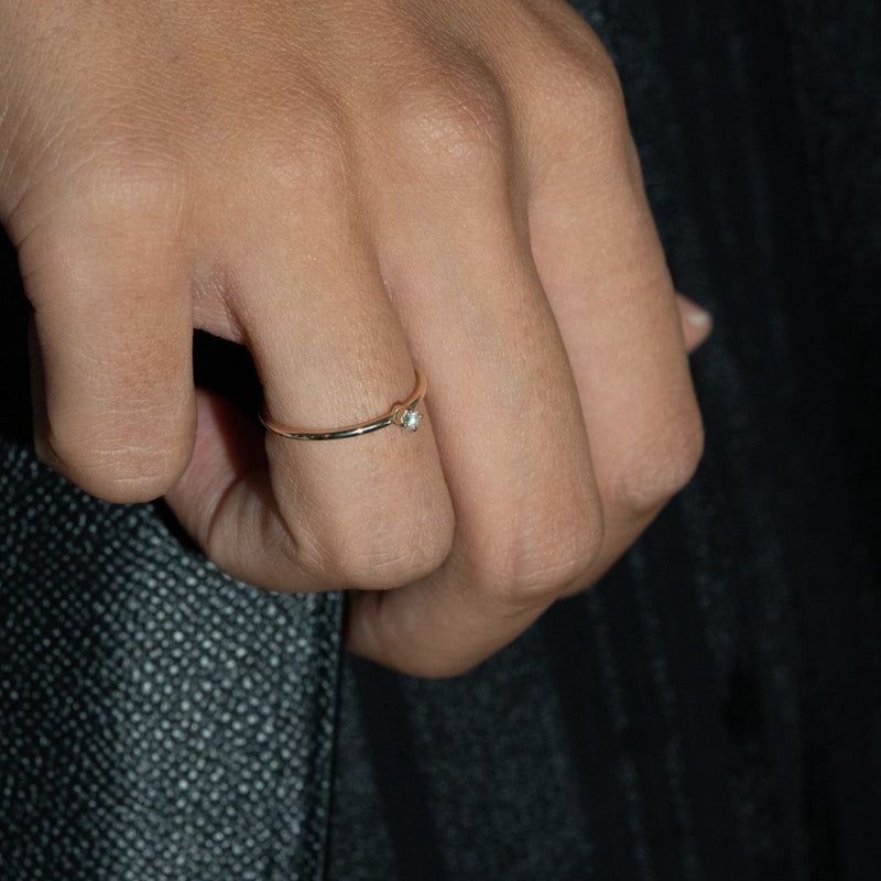 Skinny Diamond Ring