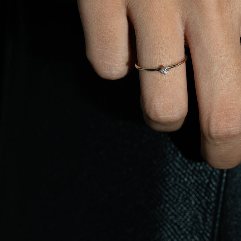 Skinny Diamond Ring