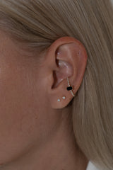 Mixture Bar Ear Cuff [Onyx]