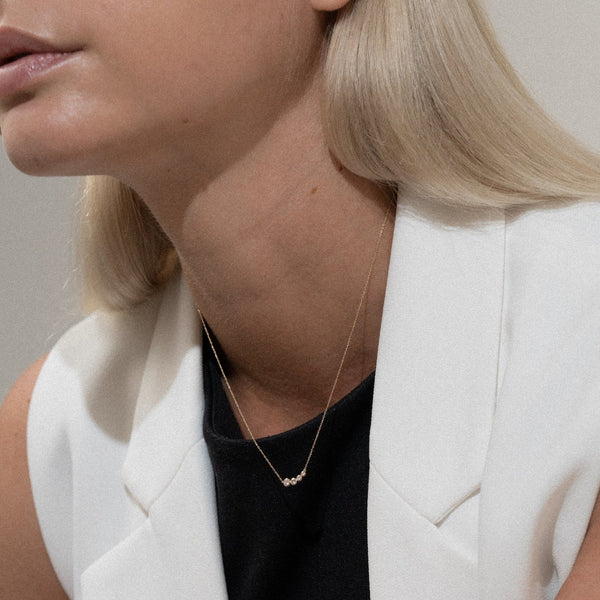 Quartet Diamond Necklace - PRMAL