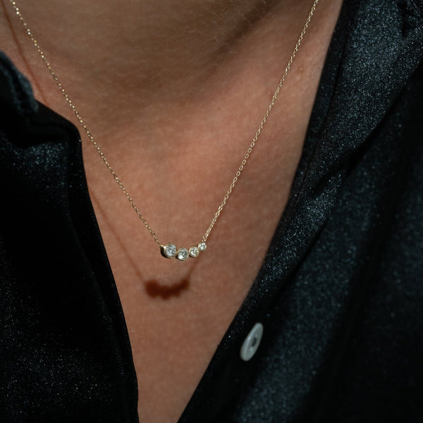 Quartet Diamond Necklace - PRMAL