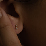 Twin Diamond Earring - PRMAL
