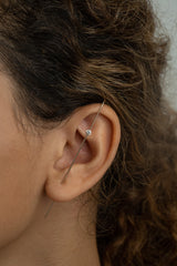 Solitaire Diamond Ear Stick - PRMAL