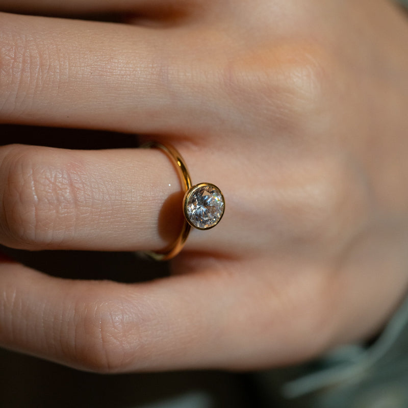 Leira Bezel Plain Ring - PRMAL