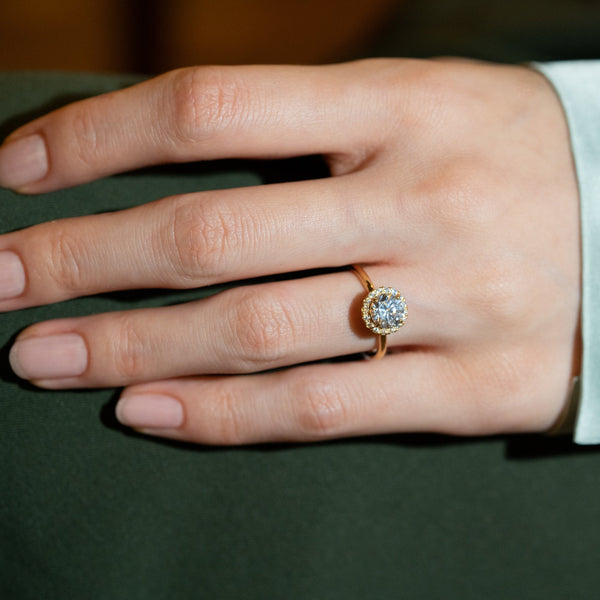 Flora Halo Plain Ring - PRMAL