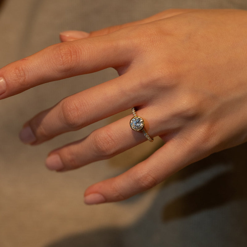 Saura Bezel Pave Ring - PRMAL