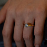 Marin Solitaire Bold Plain Ring - PRMAL