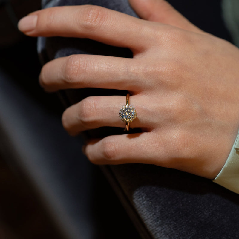 Faria Halo Bold Plain Ring - PRMAL