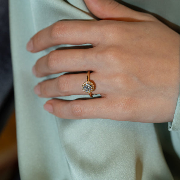 Faria Halo Bold Plain Ring - PRMAL