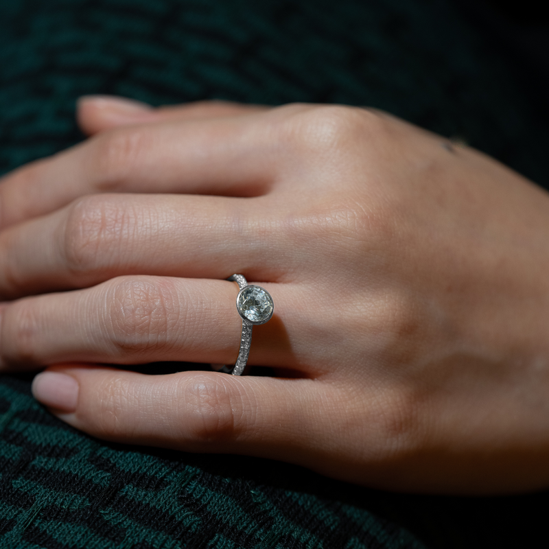 Noia Bezel Bold Pave Ring - PRMAL