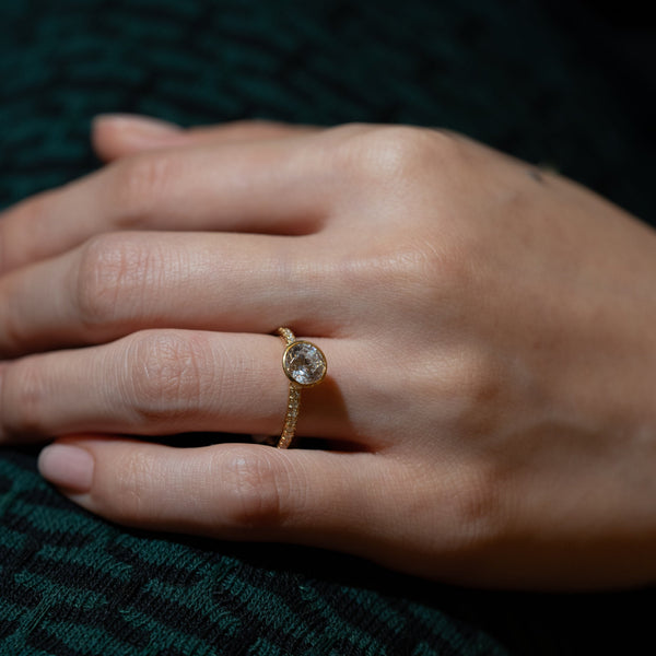 Noia Bezel Bold Pave Ring - PRMAL