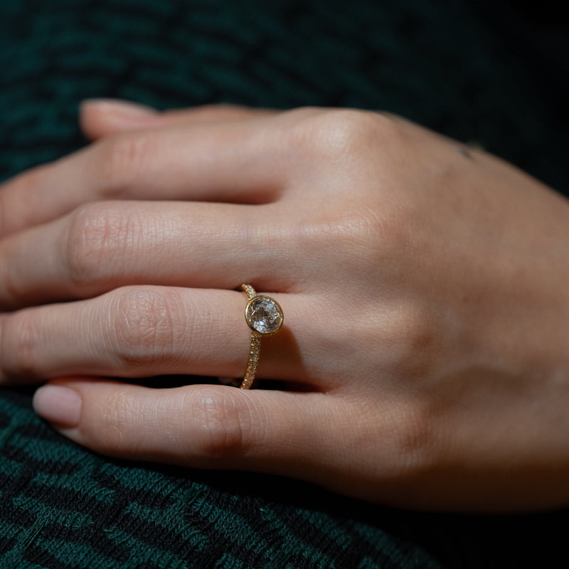 Noia Bezel Bold Pave Ring - PRMAL