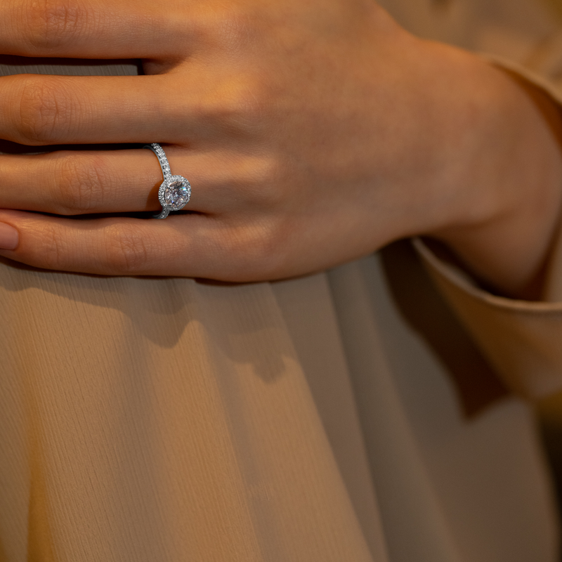 Mira Halo Bold Pave Ring - PRMAL