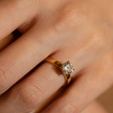 Rineia Solitaire Bold Flat Ring - PRMAL