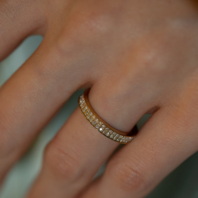 Mulah Bold Pave Flat Ring - PRMAL