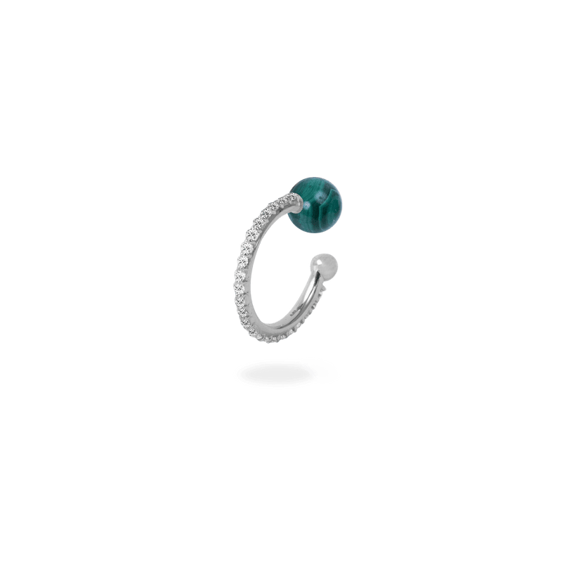 Ball Ear Cuff [Malachite] - PRMAL