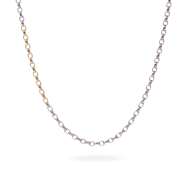 Bi-Color Link Necklace - PRMAL