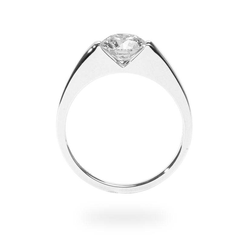 Facet 1ct Round Ring [Bridal Edition] - PRMAL