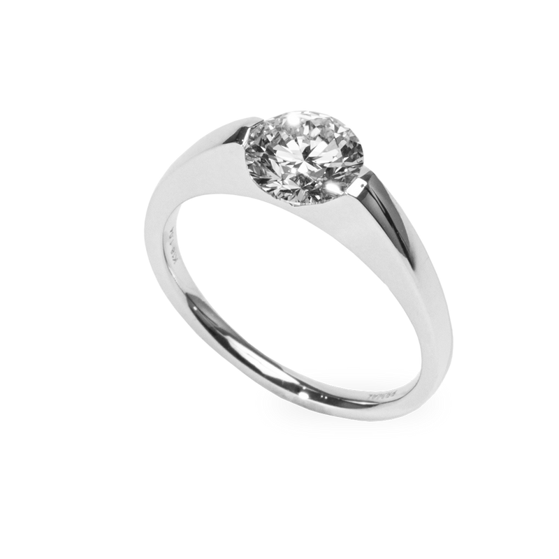 Facet 1ct Round Ring [Bridal Edition] - PRMAL