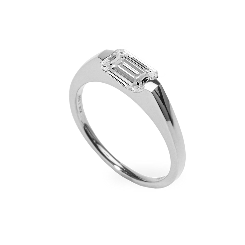 Facet 1ct Emerald Ring [Bridal Edition] - PRMAL