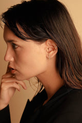 Hook Pave Diamond Earring - PRMAL