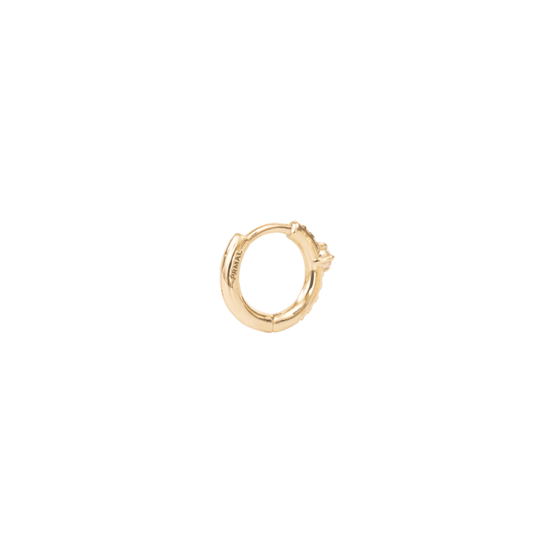 Hoop Mixture Diamond Earring S - PRMAL Hoop Mixture Diamond Earring S - PRMAL