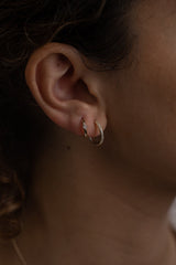 Hoop Pave Earring M - PRMAL