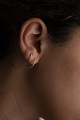 Hoop Pave Earring M - PRMAL