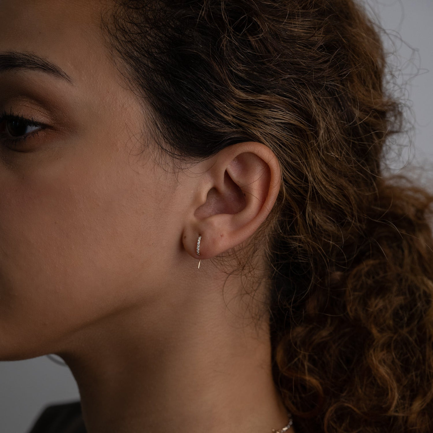 マルチway 1ct弱イエローダイヤモンドピアス